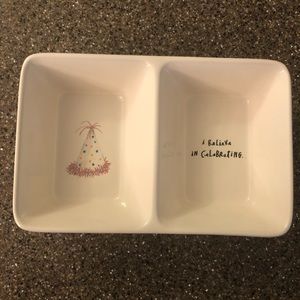 Rae Dunn I believe in celebrating divided tray